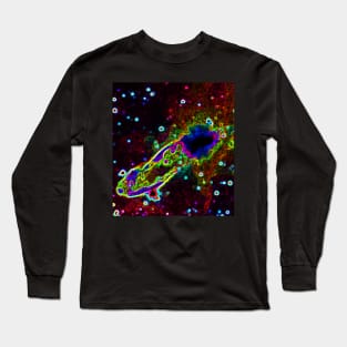 Black Panther Art - Glowing Edges 107 Long Sleeve T-Shirt